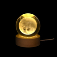 Светеща стъклена топка - планета
